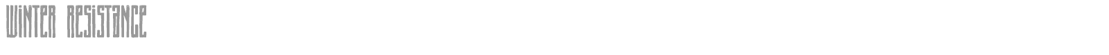 Winter Resistance font preview